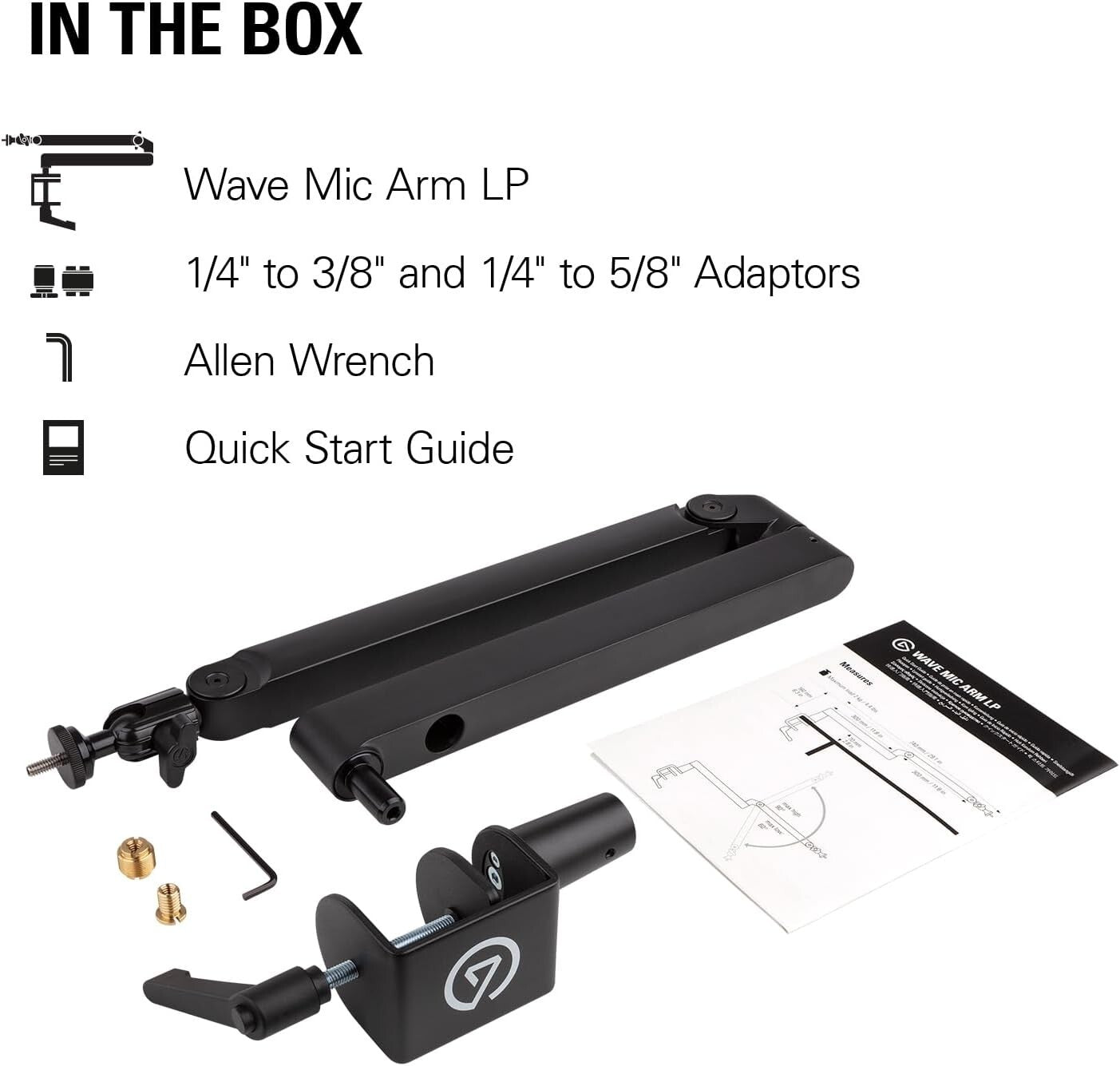 All-Metal Low Profile Mic Arm with 360-Degree Rotation for Professional Use