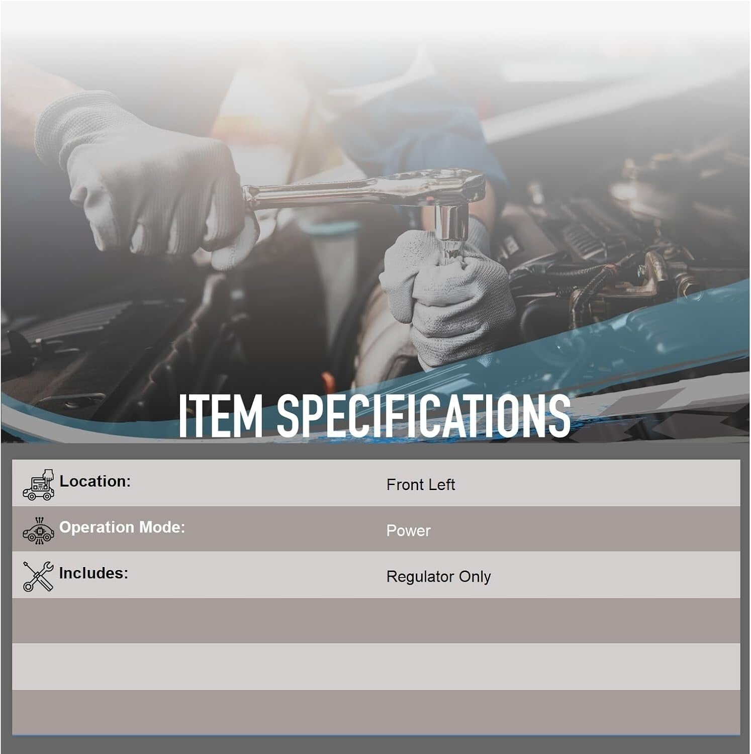 OEG New Front Left Window Regulator for Hyundai Sonata 2011-2014 - Easy Install