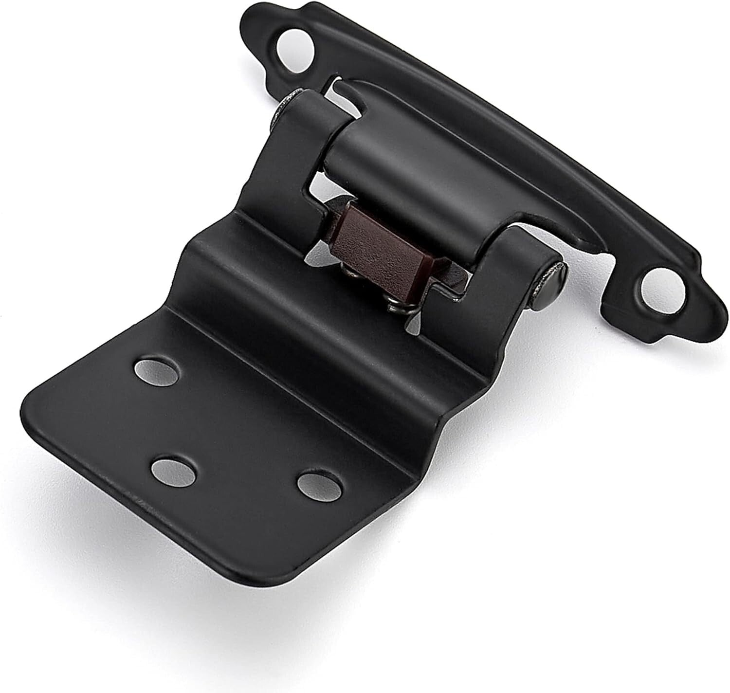 Easy Install 3/8" Inset Cabinet Hinges with Soft Close - 60 Matte Black Pieces