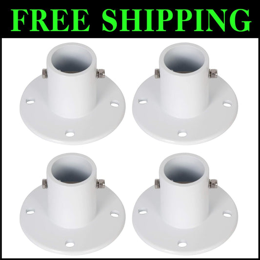 Durable Aluminum Pool Ladder Flange - 4 Pack, Lightweight & Weather Resistant