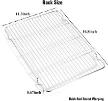 Load image into Gallery viewer, Versatile Stainless Steel Baking &amp; Cooling Rack Set - Perfect for Any Oven