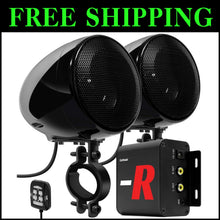 Load image into Gallery viewer, Outdoor Motorcycle Audio Kit - 4'' Speakers with Bluetooth Amplifier for ATV/UTV