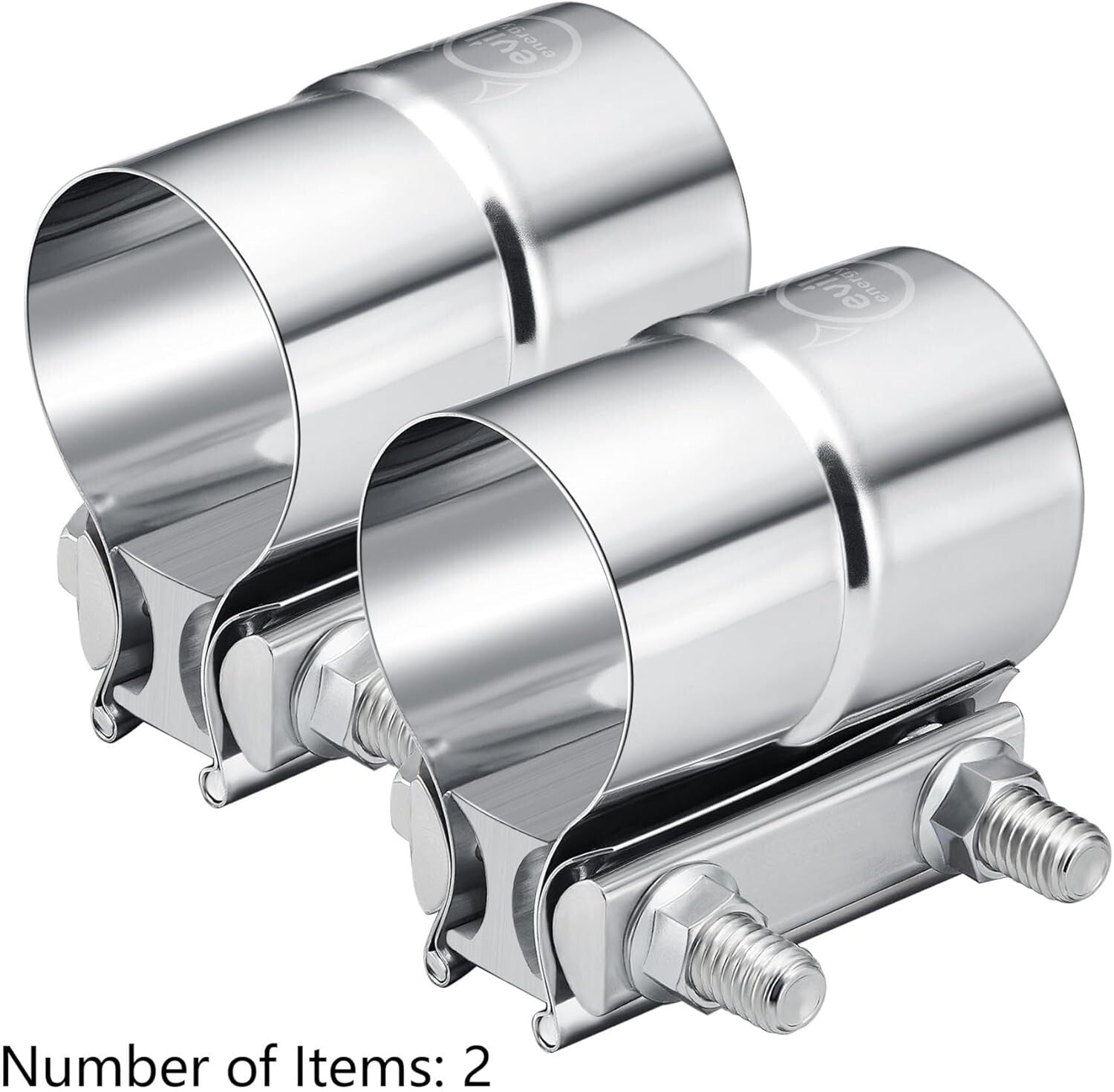 Professional 2.25'' Exhaust Clamp - 360 Degree Pressure Distribution Design