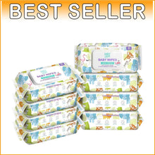 Load image into Gallery viewer, Gentle Unscented Baby Wipes - 640 Count in 8 Flip-Top Packs for Sensitive Skin