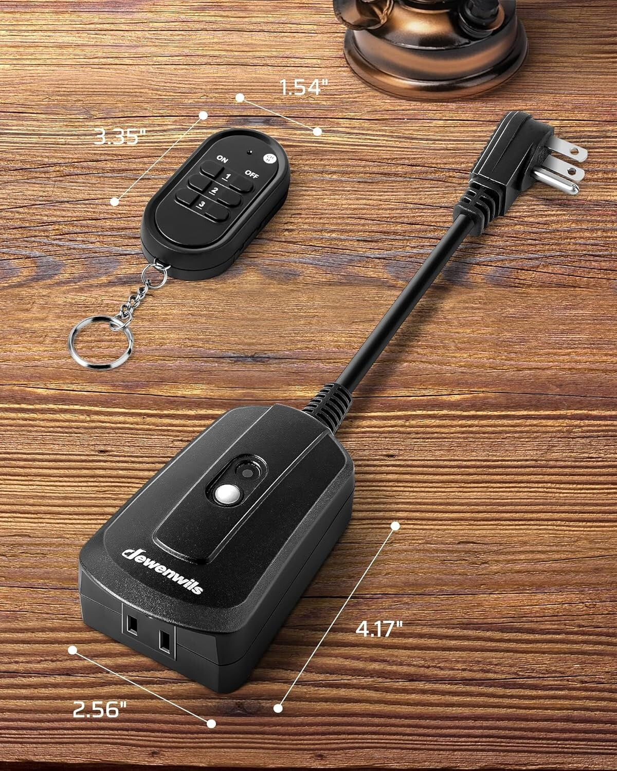 Waterproof Wireless Remote Control Outlet Kit - 3 Pack for Indoor/Outdoor Use