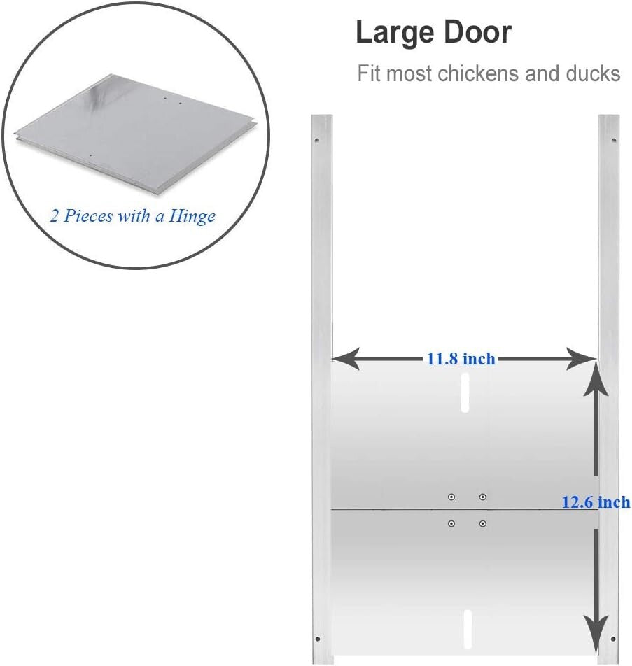 Durable Electric Chicken Coop Door Opener with Manual Control and Timer Settings