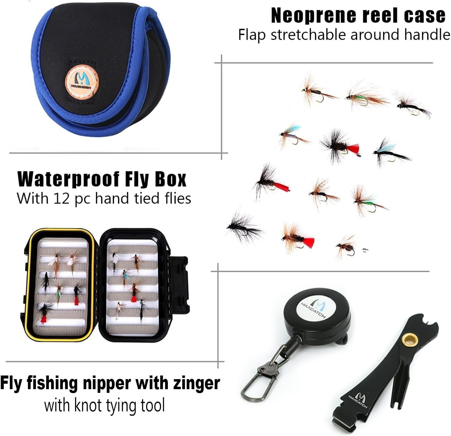 Versatile Fly Fishing Combo: 9ft Rod, Pre-Loaded Reel & Travel Case Included