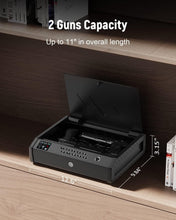 Load image into Gallery viewer, Biometric Gun Safe with LCD Display for Quick Access – Compact Handgun Security