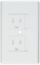 Load image into Gallery viewer, 25-Pack Child-Safe Decorative Electric Outlet Covers - White Standard Size