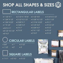 Load image into Gallery viewer, Durable 1" Circle Labels - 500 Matte White Stickers for Home &amp; Business Use