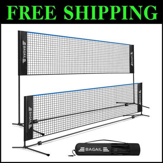 Durable Portable Sports Net - Height Adjustable and Quick to Setup for Fun Games