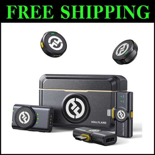 Compact LARK M2 Lavalier Mic with Noise Cancellation for Perfect Streaming