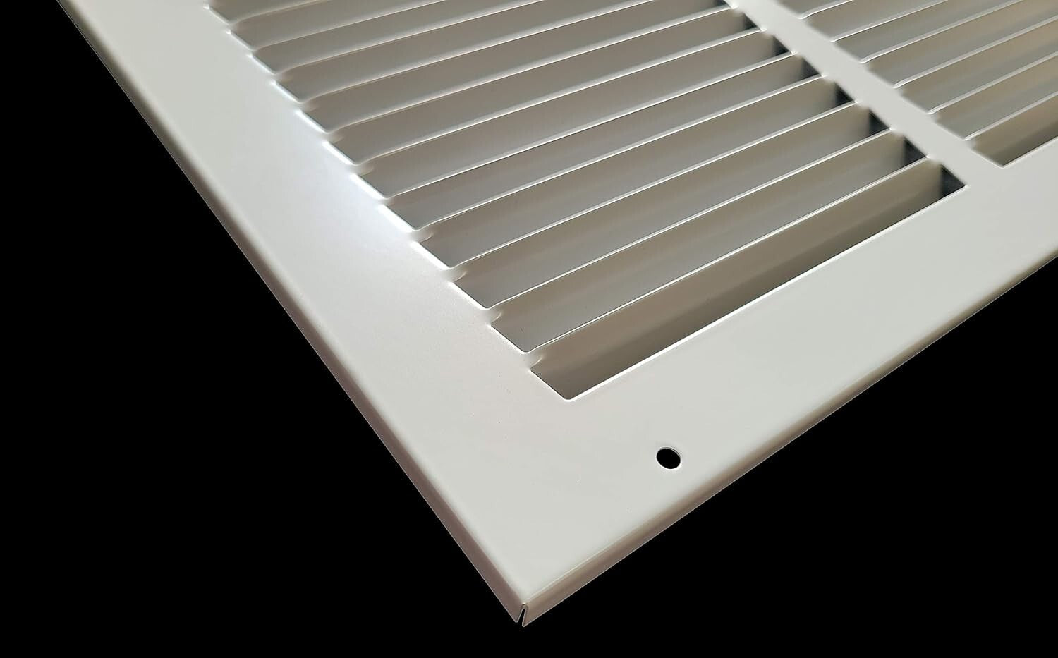 Efficient 24x24 Duct Vent Cover with Powder-Coated Steel Finish - Quiet Airflow