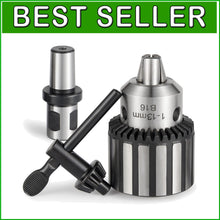 Load image into Gallery viewer, 1/2" Heavy Duty Keyed Drill Chuck with 3/4" Weldon Shank for Precision Drilling