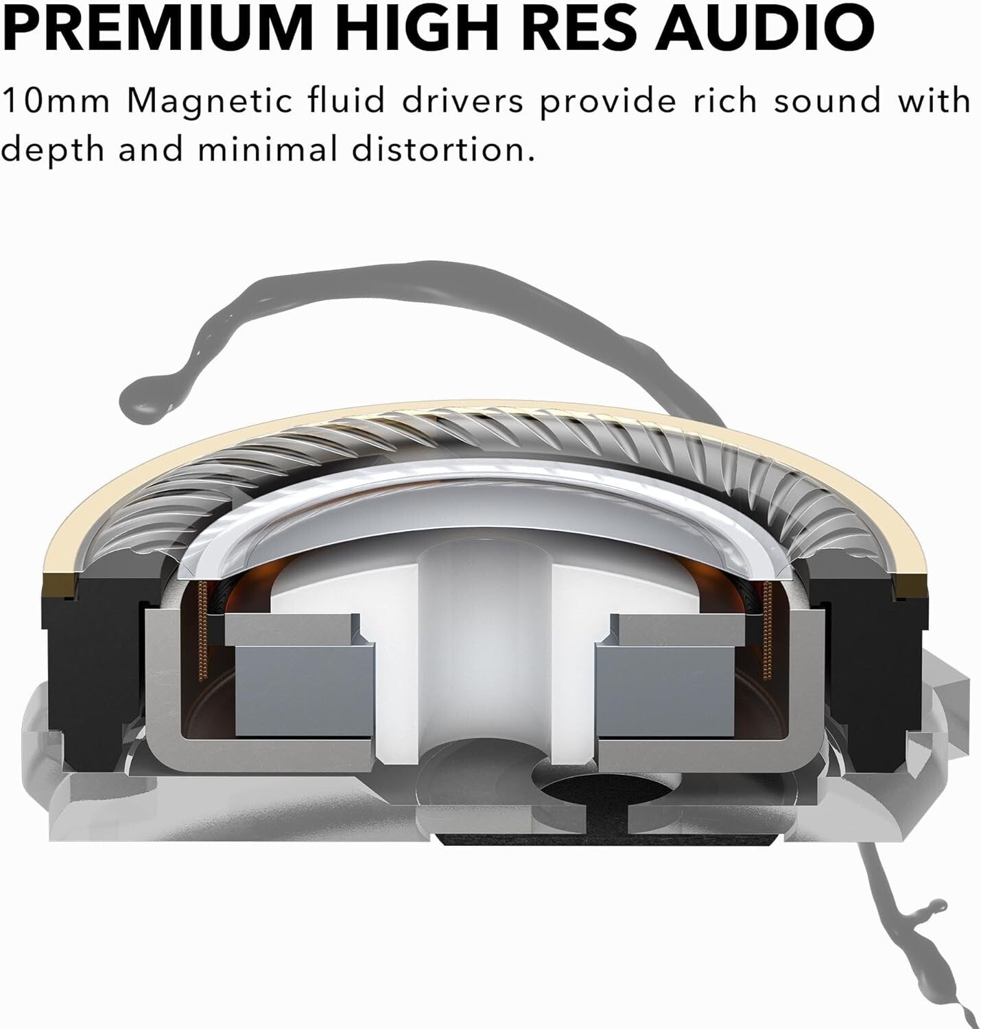 Dolby Atmos Wireless Earbuds with Adaptive Noise Cancelling - 10hr Battery Life
