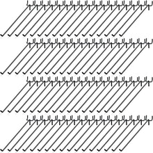 Load image into Gallery viewer, Bulk Pack of 100 Black Peg Board Hooks - 10 Inch Wall Mount Storage Solutions