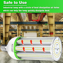Load image into Gallery viewer, 100W LED Corn Bulbs - 2-Pack, E26/E39 for Commercial Use, 15000 Lumens, 5000K