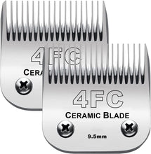 Load image into Gallery viewer, Lightweight Ceramic &amp; Stainless Steel Clipper Blades - Ideal for Smooth Grooming