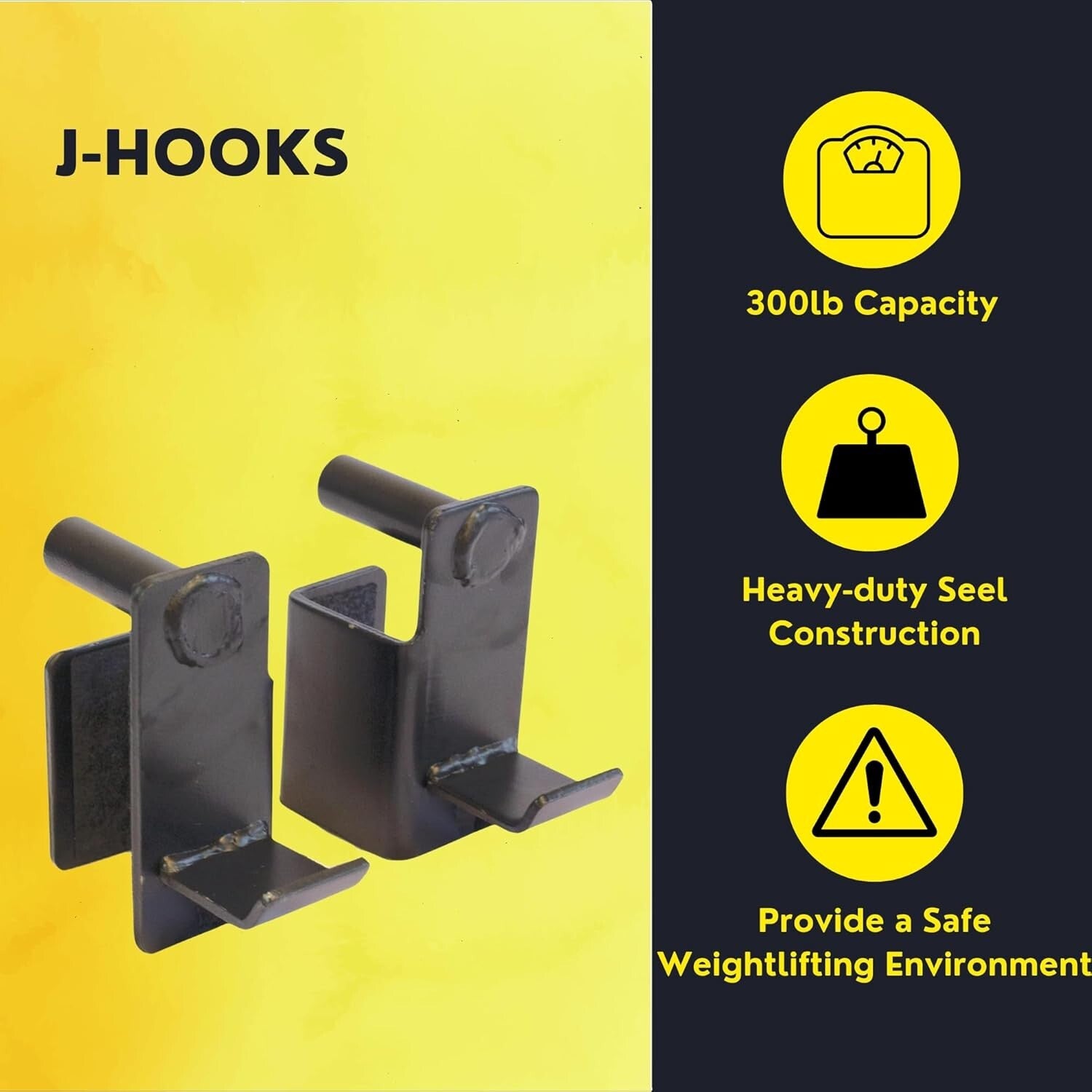 Heavy-Duty J Hooks for Pro Series Power Cage - Enhance Your Workout Experience