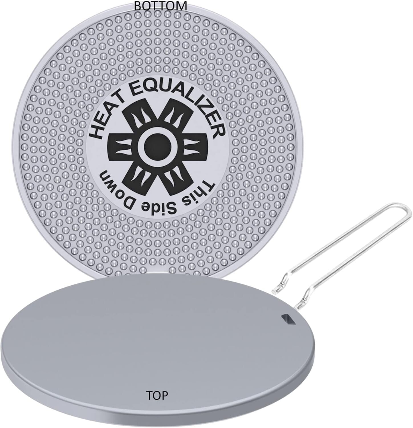 9.25-Inch High-Polish Diffuser for Gas & Electric Stoves - Energy Efficient