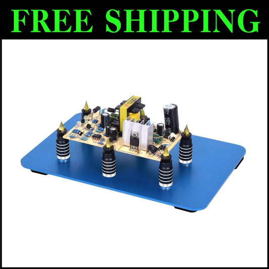 Durable ESD Safe Circuit Board Holder with 6 Metal Pillars for Exact Positioning