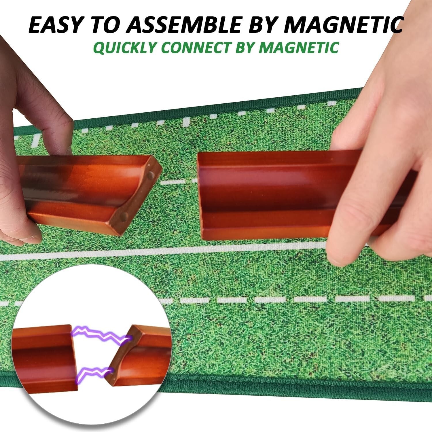 Foldable Indoor Putting Mat with Non-Slip Backing - Ideal for All Skill Levels