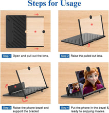 Load image into Gallery viewer, Portable 20'' 3D HD Phone Screen Magnifier for Movies &amp; Gaming - Foldable Design