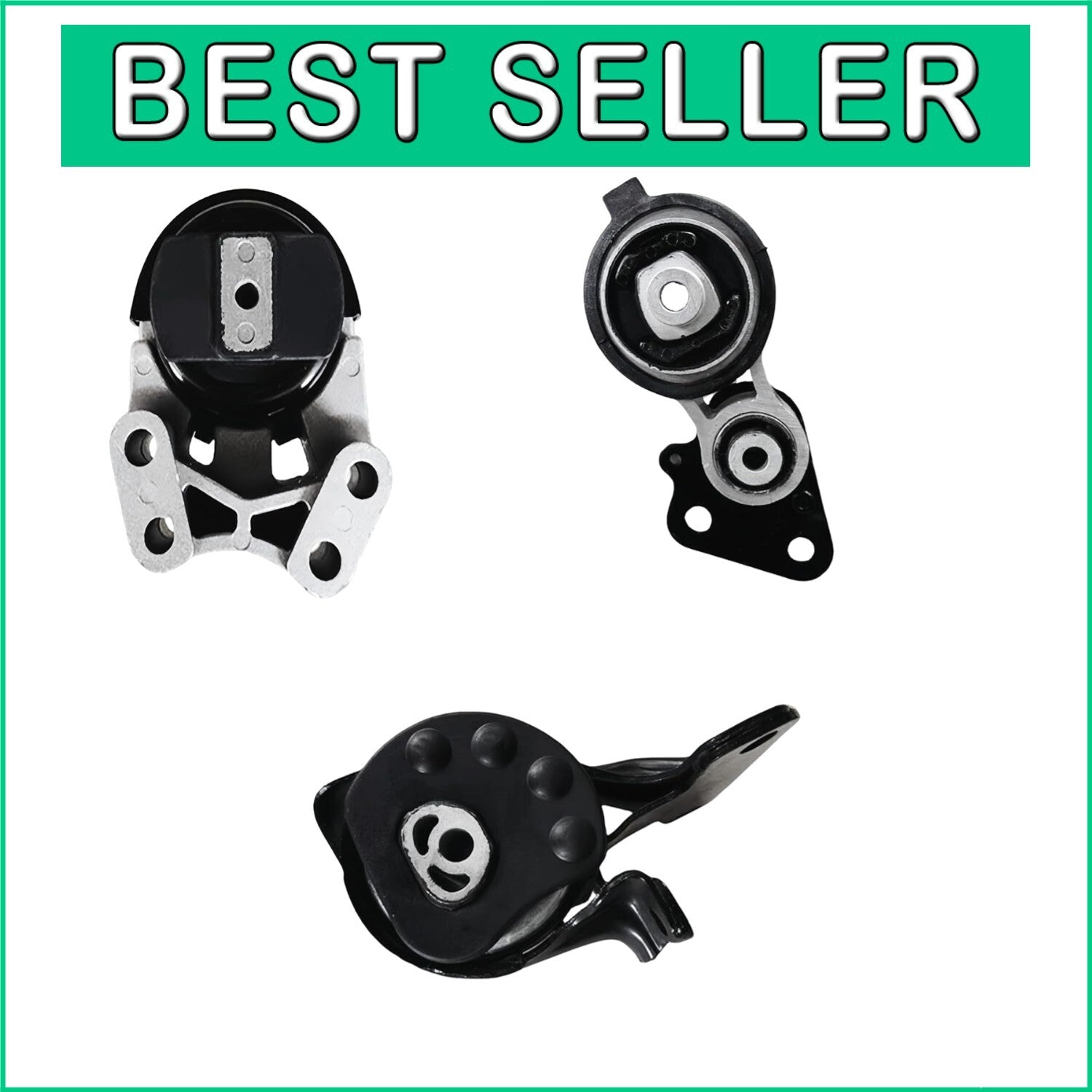 Durable Engine Mount Set for 2007-2015 Lincoln MKX & Edge - No Noise Vibration