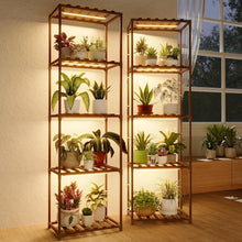 Load image into Gallery viewer, Ladder Style Plant Stands with Adjustable Grow Lights - Perfect for Home Décor