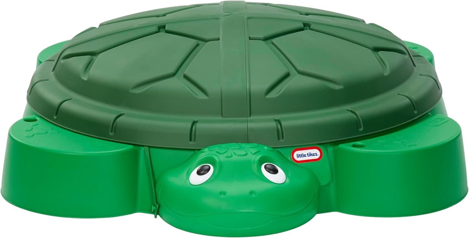 Outdoor Turtle Sandbox with 4 Built-in Seats - Perfect for Imaginative Play