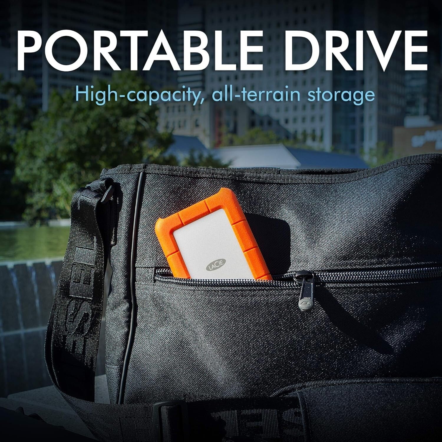 Durable 5TB External Hard Drive – USB 3.0 Compatible, Rain & Dust Proof