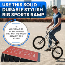 Load image into Gallery viewer, Durable Skateboard &amp; Bike Ramp - Versatile Jump Structure for Kids &amp; Scooters