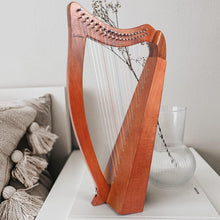 Load image into Gallery viewer, Lightweight Mahogany Harp with 19 Strings and Enhanced Sound Transmission