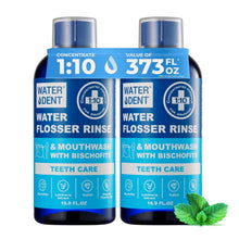 Load image into Gallery viewer, 2-Pack Mint Flavor Concentrated Rinse for Enhanced Water Flossing &amp; Fresh Breath