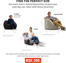 Load image into Gallery viewer, Soft and Stylish Black Bean Bag Chair for Children - Perfect for Playrooms