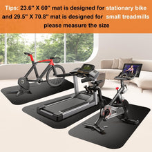 Load image into Gallery viewer, Versatile Rubber Floor Mat for Spin Bikes &amp; Treadmills - Easy Clean Design