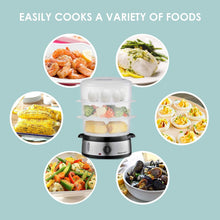 Load image into Gallery viewer, Multi-Function 9.5 Quart Electric Steamer with Easy Clean &amp; Compact Storage