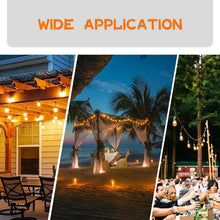 Load image into Gallery viewer, Shatterproof Warm White LED Outdoor String Light Bulbs - 2700K, 48-Pack S14