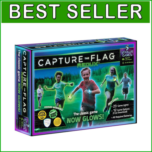 Light-Up Capture The Flag Game for All Ages - Enjoy Active Family Fun Outdoors!