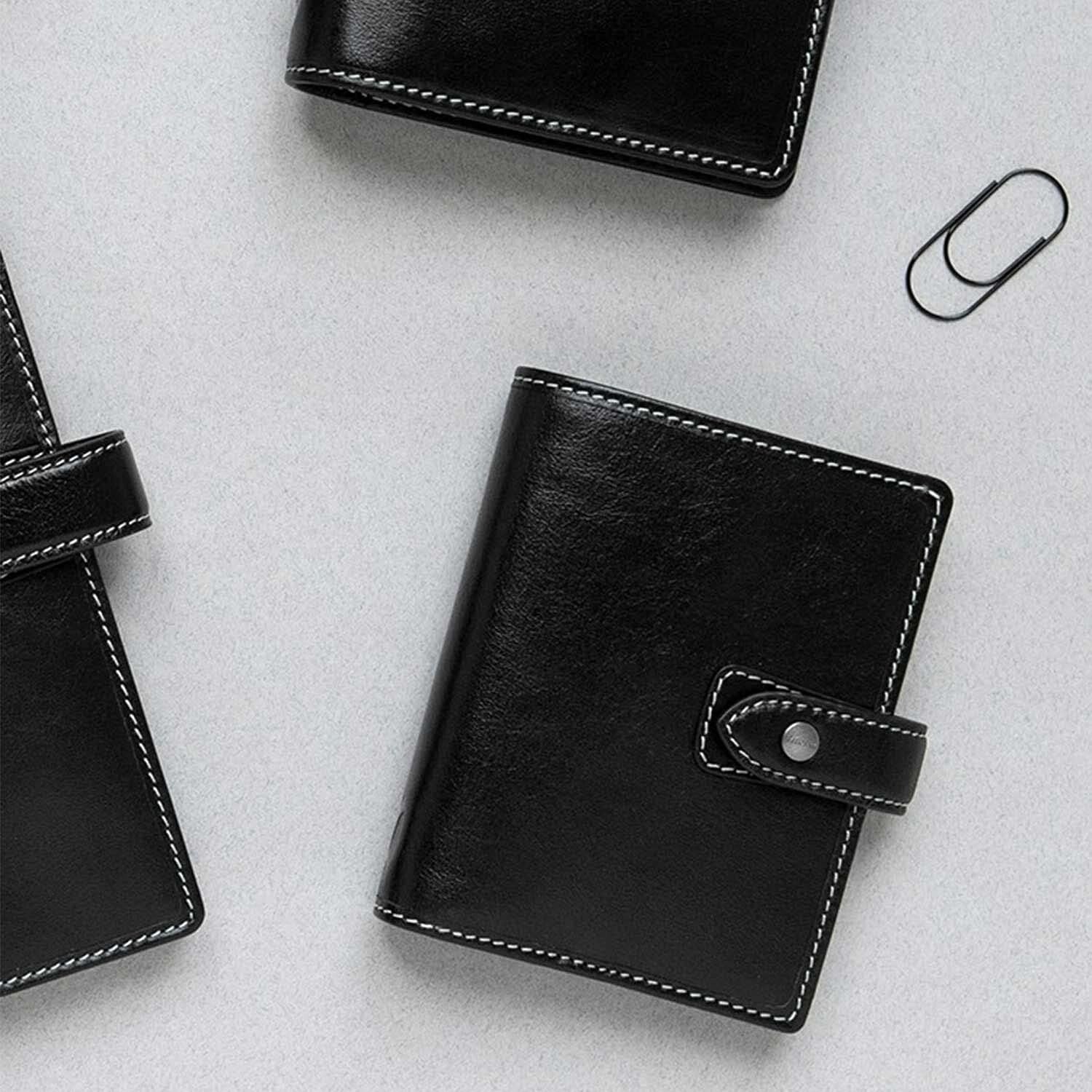 Compact Pocket-Sized 2024 Leather Organizer with Pen - Perfect for On-the-Go