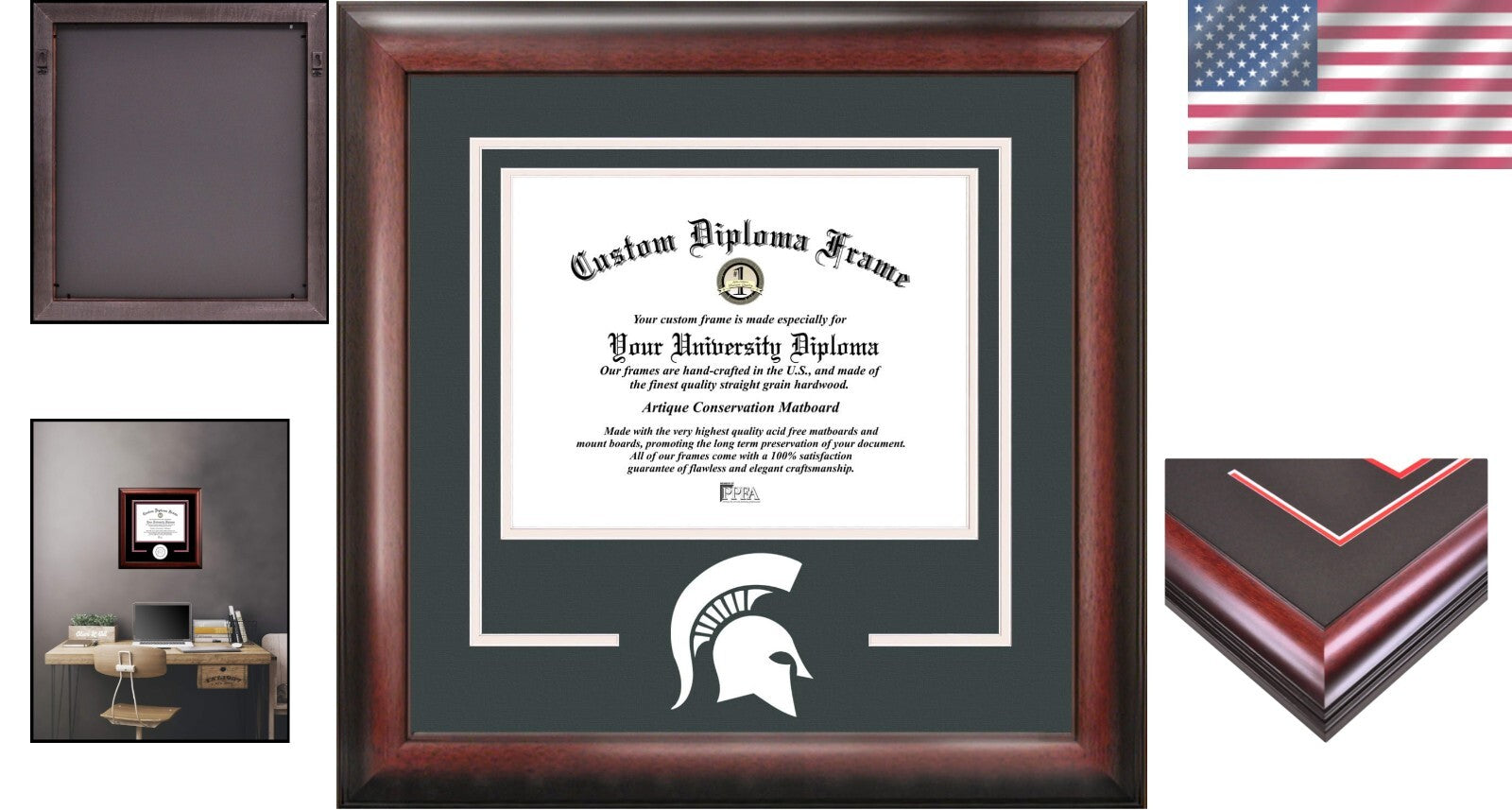 Michigan State Spartans NCAA Diploma Frame – Hand-Crafted School Spirit Display