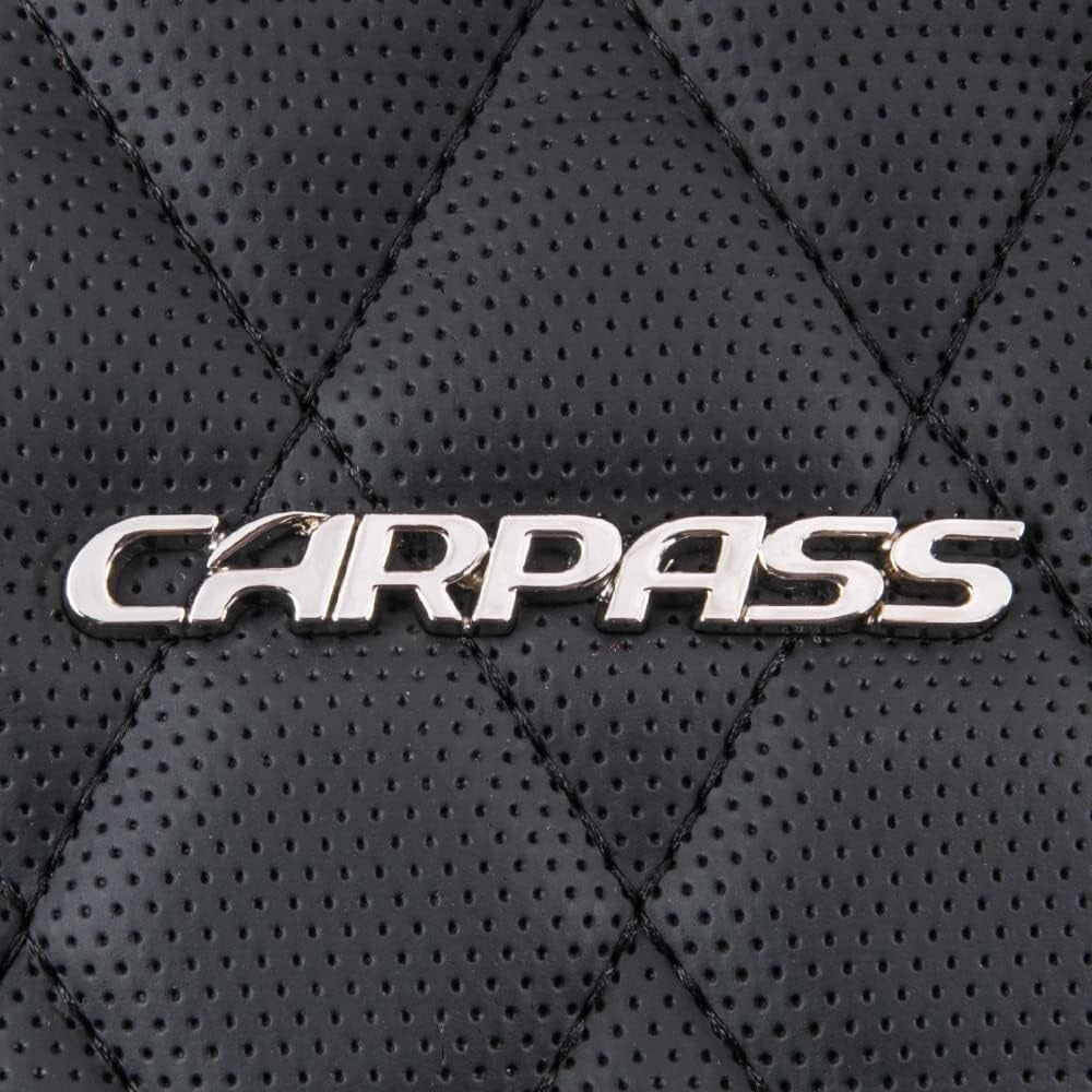 Elegant Black Diamond Seat Covers with Anti-Slip Design - Easy 20-Minute Install