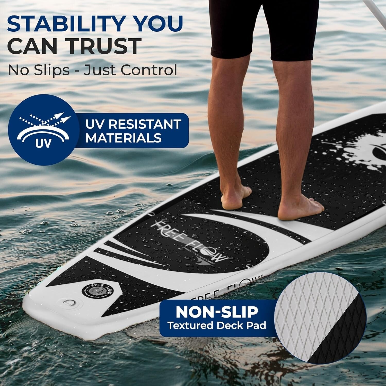 Lightweight Inflatable Paddle Board with Accessories – Ideal for All Ages