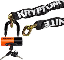 Load image into Gallery viewer, Kryptonite New York 1210 Heavy Duty Bike Chain Lock with Disc Lock Security