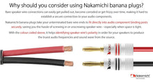 Load image into Gallery viewer, 24k Gold-Plated Speaker Banana Plugs - Secure Connections, 12-18 AWG, 16 Pcs