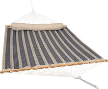 Load image into Gallery viewer, Mountainside Quilted Double Hammock with Spreader Bars - Lightweight &amp; Stylish