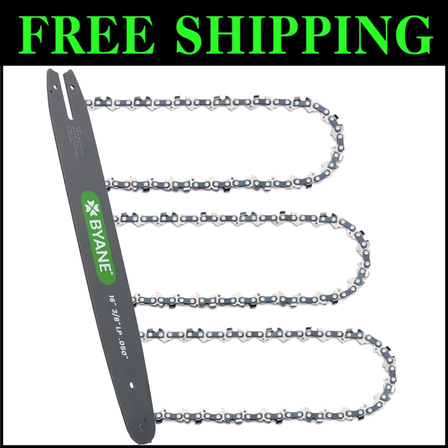 16-Inch Bar & Chain with Safety Features - Ideal for Trimming & Landscaping