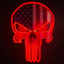 Load image into Gallery viewer, Illuminated Skull Neon Sign - Stylish USB &amp; Battery-Powered Room Lights