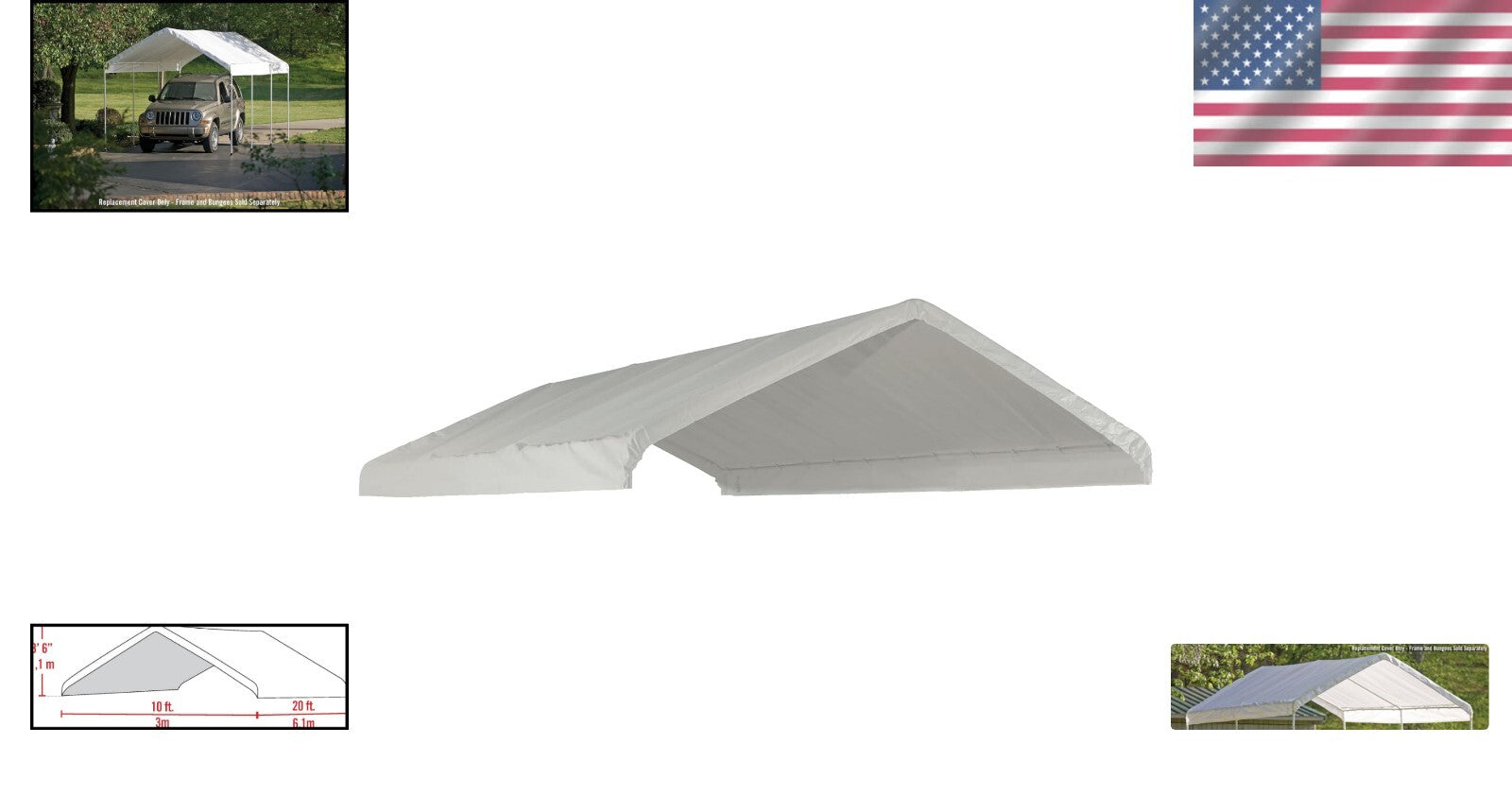 10' x 20' Heavy-Duty Outdoor Canopy with Ultimate UV Protection - Waterproof