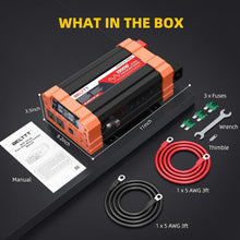 Load image into Gallery viewer, Portable Pure Sine Wave Power Inverter 12V DC to 110V AC for Outdoor Adventures